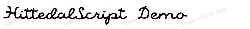HittedalScript Demo字体转换